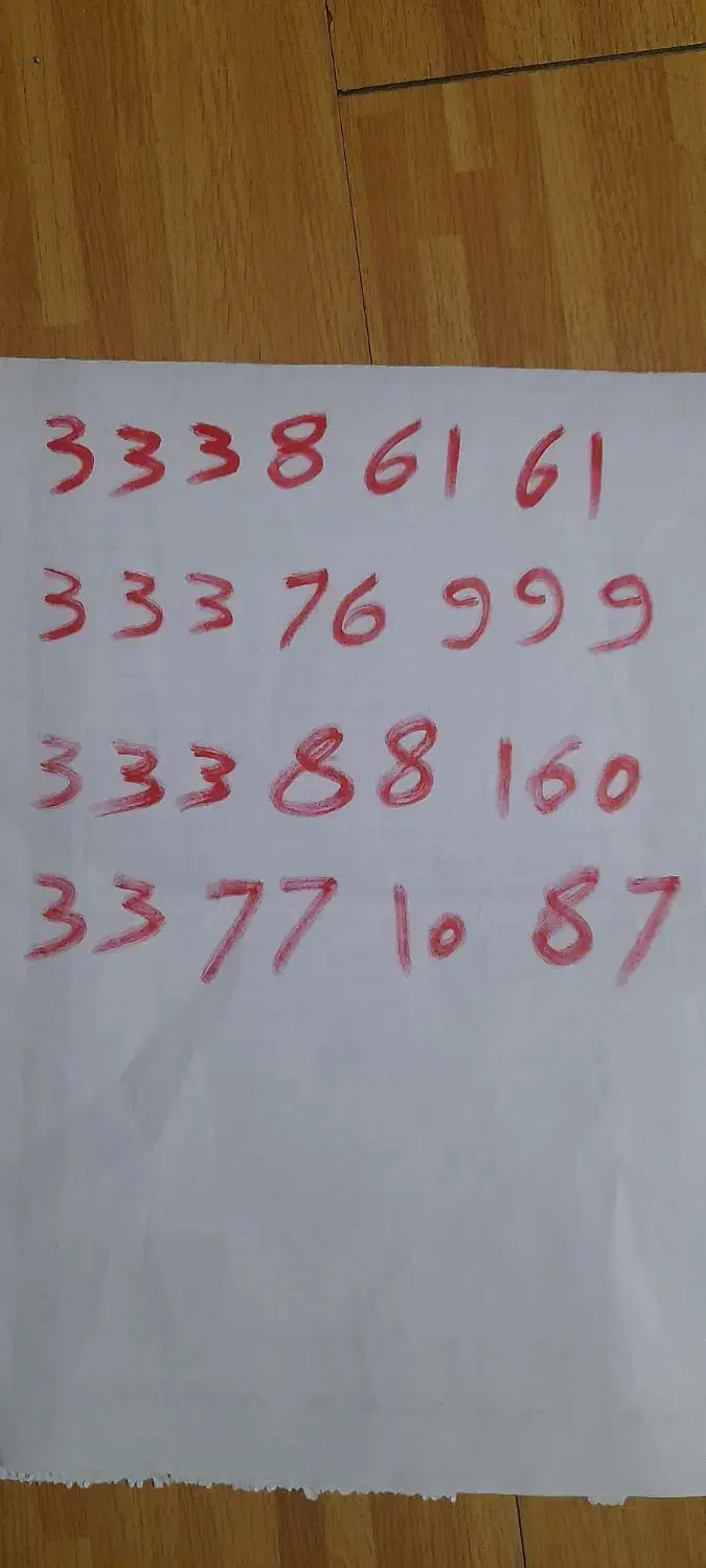 چند عدد خط رند طلایی|سیم‌کارت|ری, دیلمان|دیوار