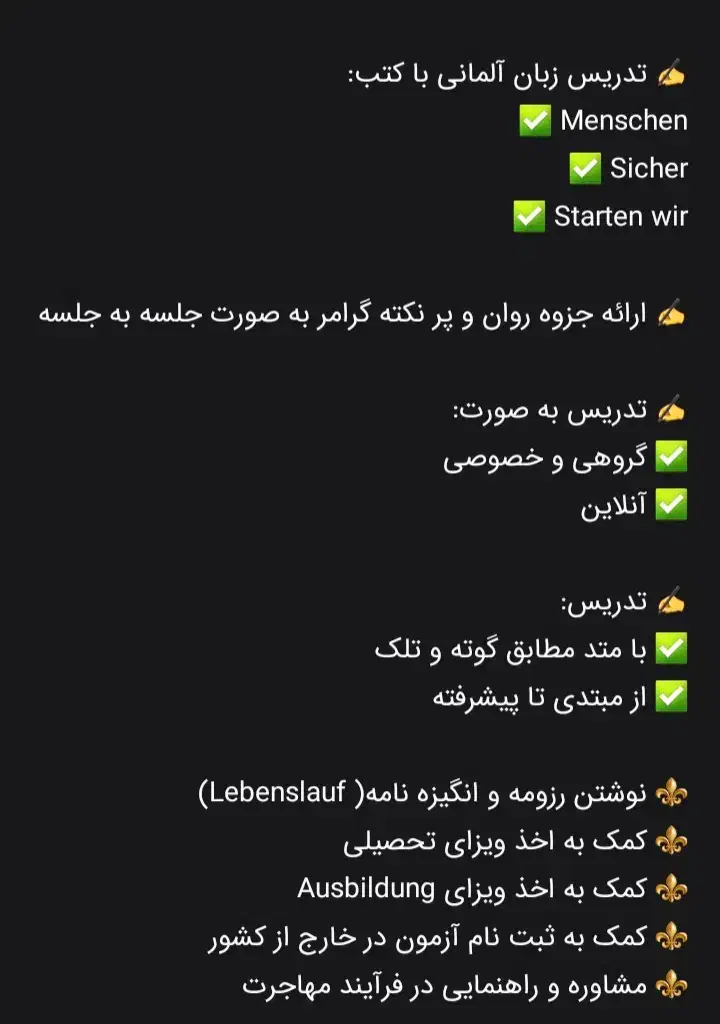 مدرس آموزش زبان آلمانی فارغ التحصیل استانبول|خدمات آموزشی|رشت, گلسار|دیوار