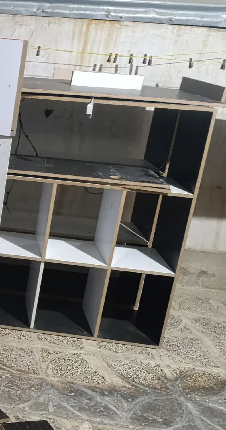 قفسه ام دی اف|کتابخانه، شلف، قفسههای دیواری|کوهدشت, |دیوار