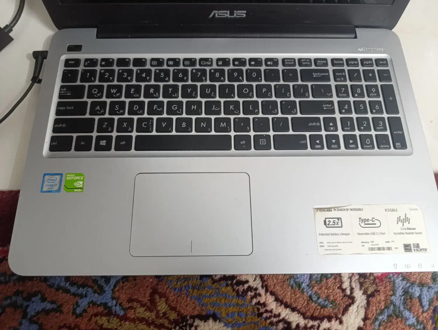 لپ تاپ ایسوس|رایانه همراه|تربتحیدریه, کاشانی|دیوار