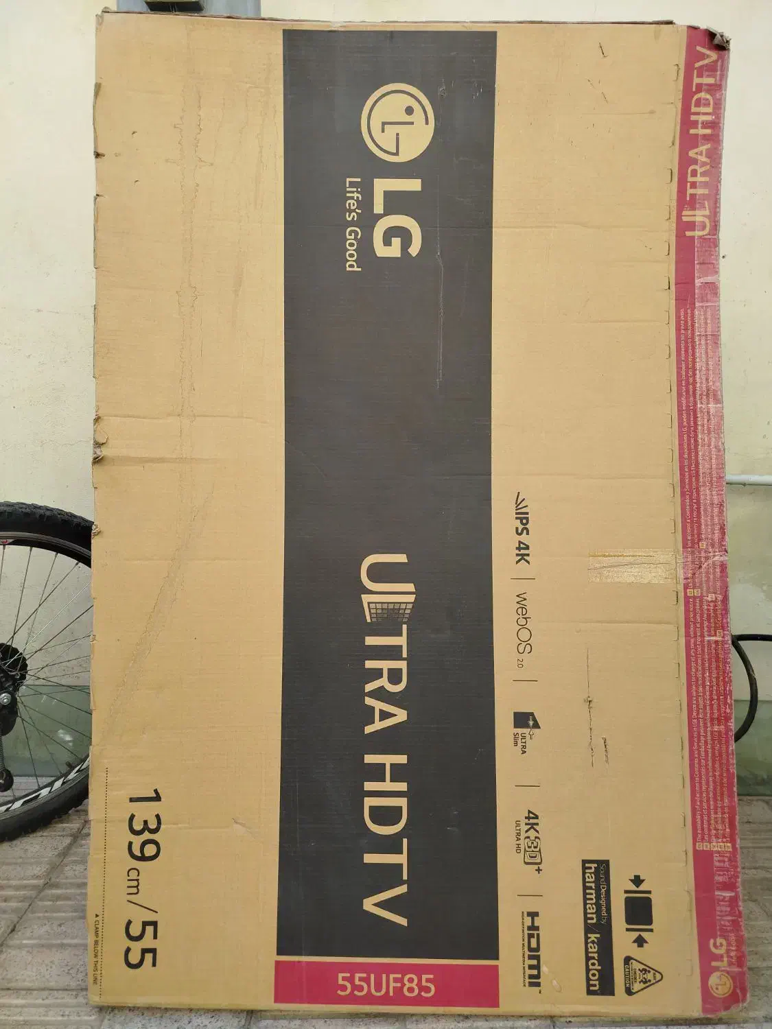 کارتن تلوزیون،ال جی55|تلویزیون و پروژکتور|همدان, |دیوار