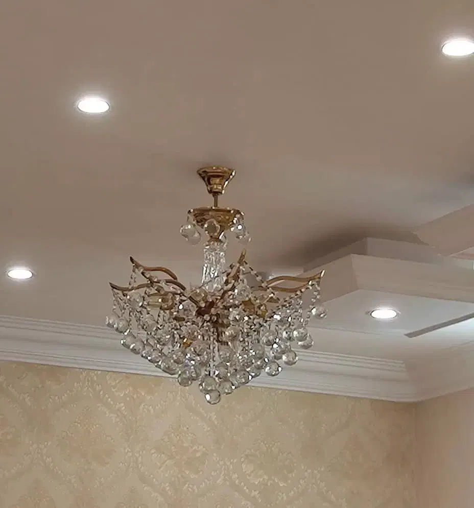 لوستر کریستالی خارجی|لوستر و چراغ آویز|قم, شهرک قدس|دیوار