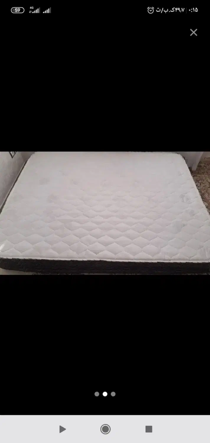 تشک دونفره سالم فنر دار|تشک تختخواب|دهگلان, |دیوار