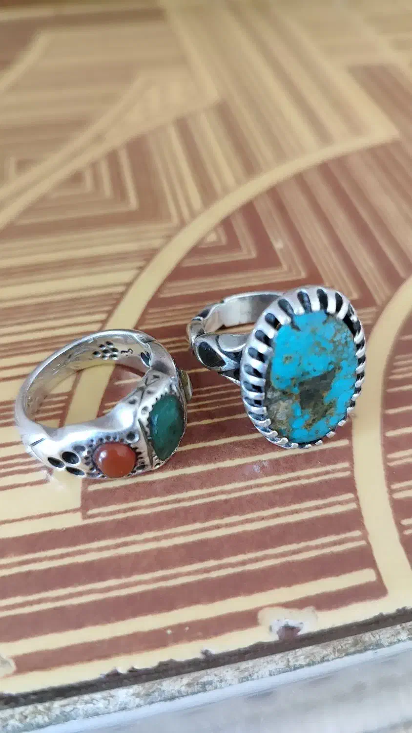 انگشتر زمرد و فیروزه|جواهرات|نجف‌آباد, هفده شهریور|دیوار