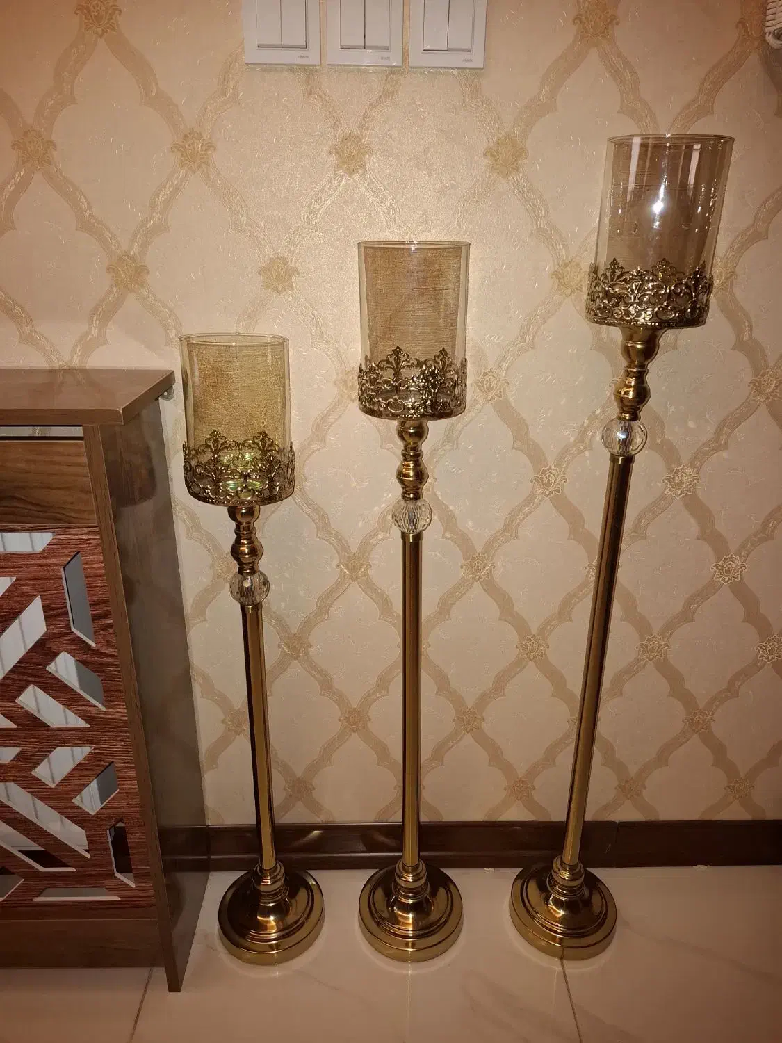 شمعدان کنار سالنی|چراغ خواب و آباژور|کرج, شهرک بنفشه|دیوار