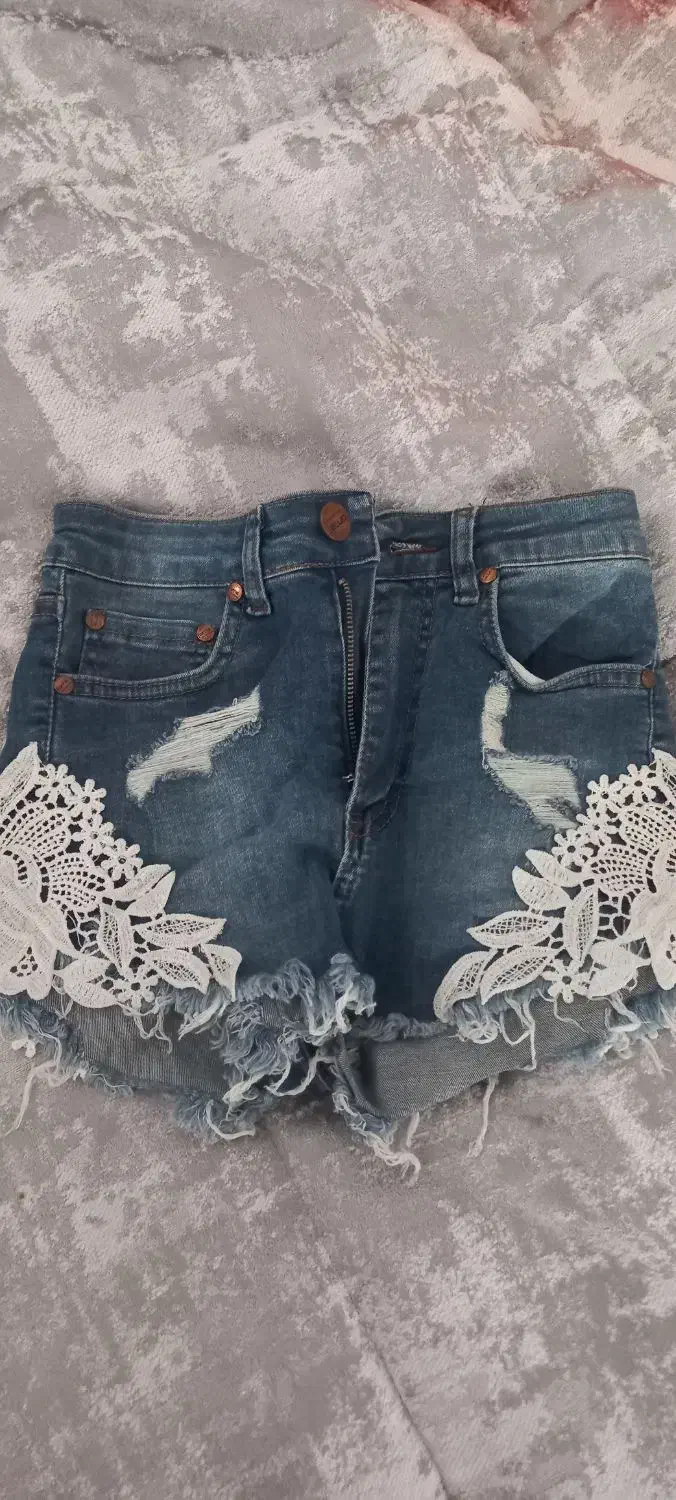 شورتک جین نیمتنه سایز ۳۴-۳۶|لباس|تهران, ارجمندی راد|دیوار