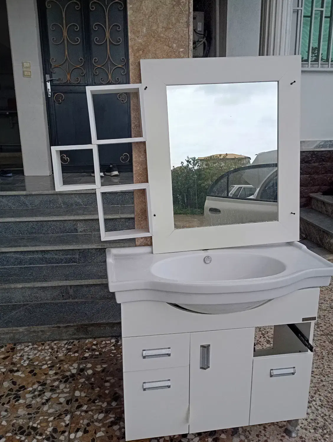 روشویی وآینه وکمد|لوازم سرویس بهداشتی|رامسر, |دیوار