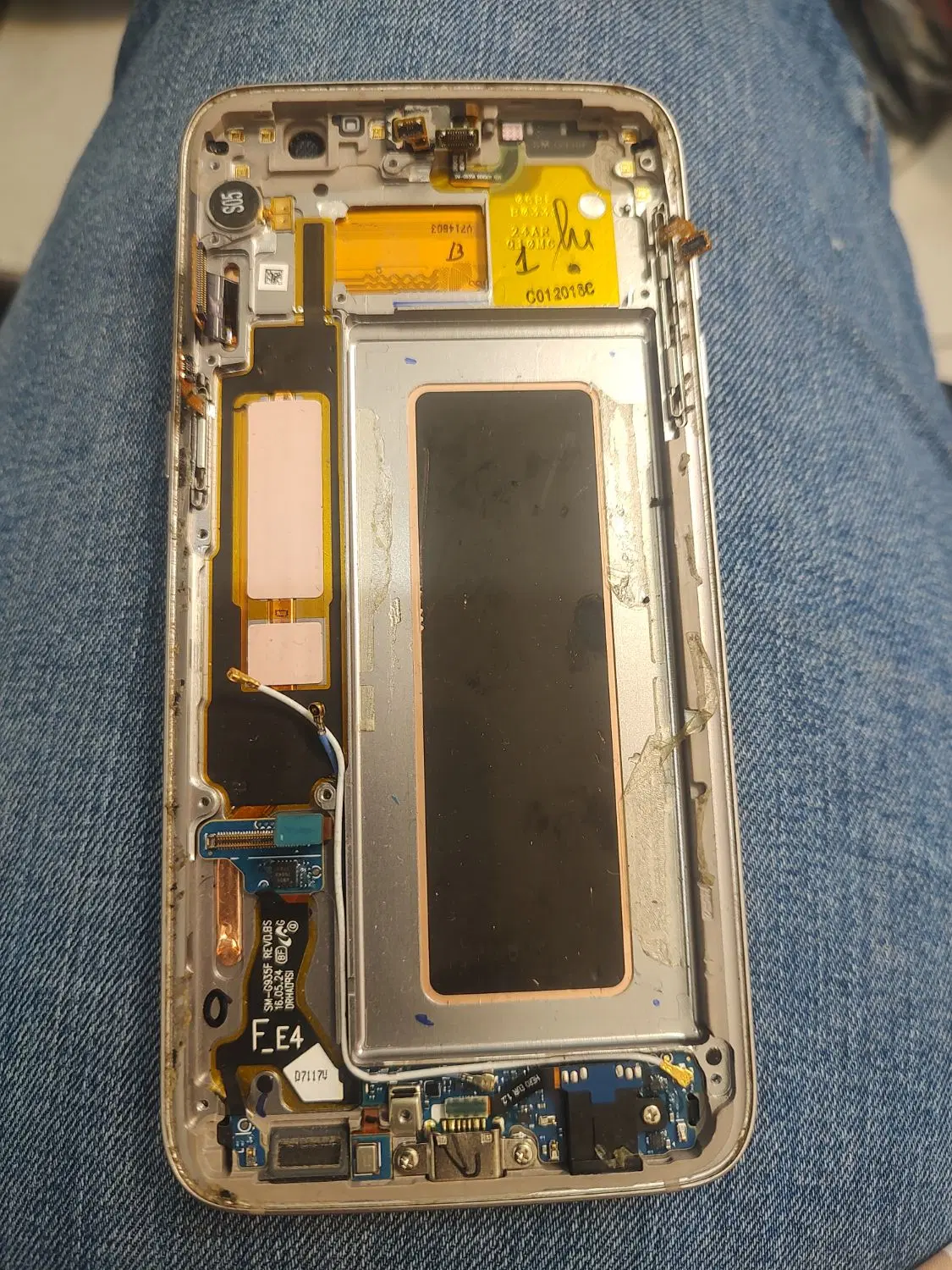 lcd samsung s7 edge gold|موبایل|تهران, دزاشیب|دیوار