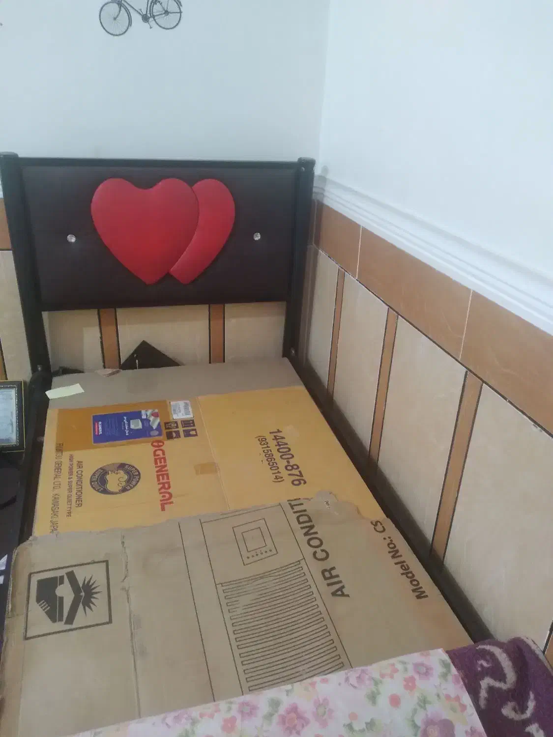 تخت خواب خیلی قشنگ در حد نو|تخت و سرویس خواب|رامهرمز, |دیوار