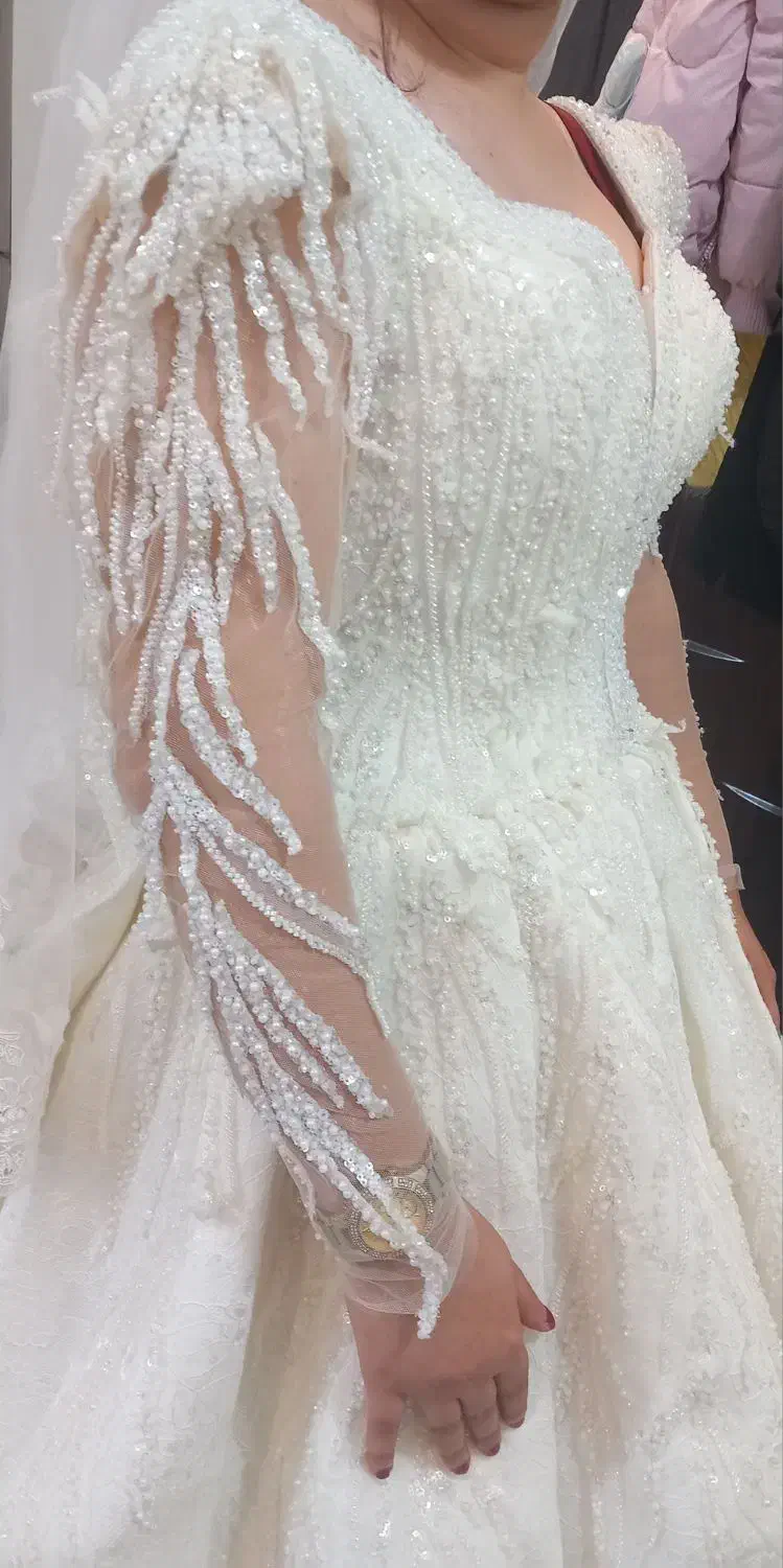 لباس عروس سایز ۳۶تا ۴۲ پشتشم بندیه|لباس|خوی, |دیوار