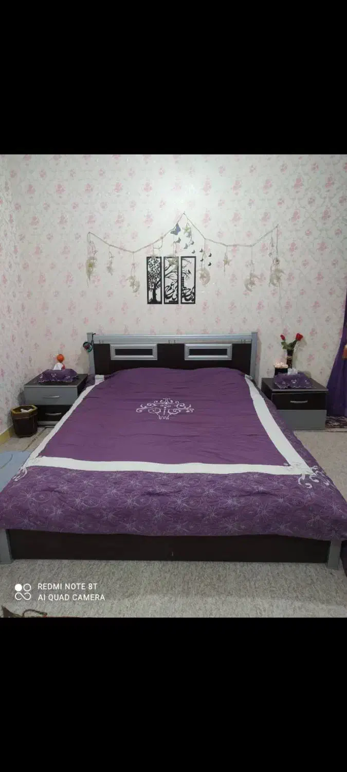 فروش تخت دو نفره به همراه تشک|تخت و سرویس خواب|امیدیه, |دیوار