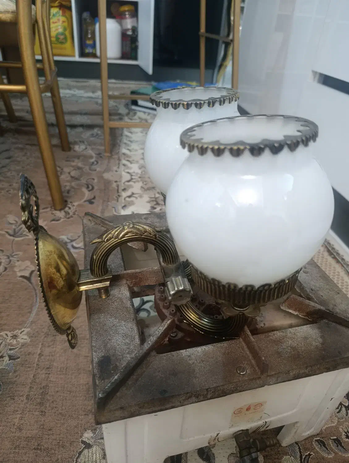 روشنایی گازی برنزی|لامپ و چراغ|تهران, افسریه شمالی|دیوار