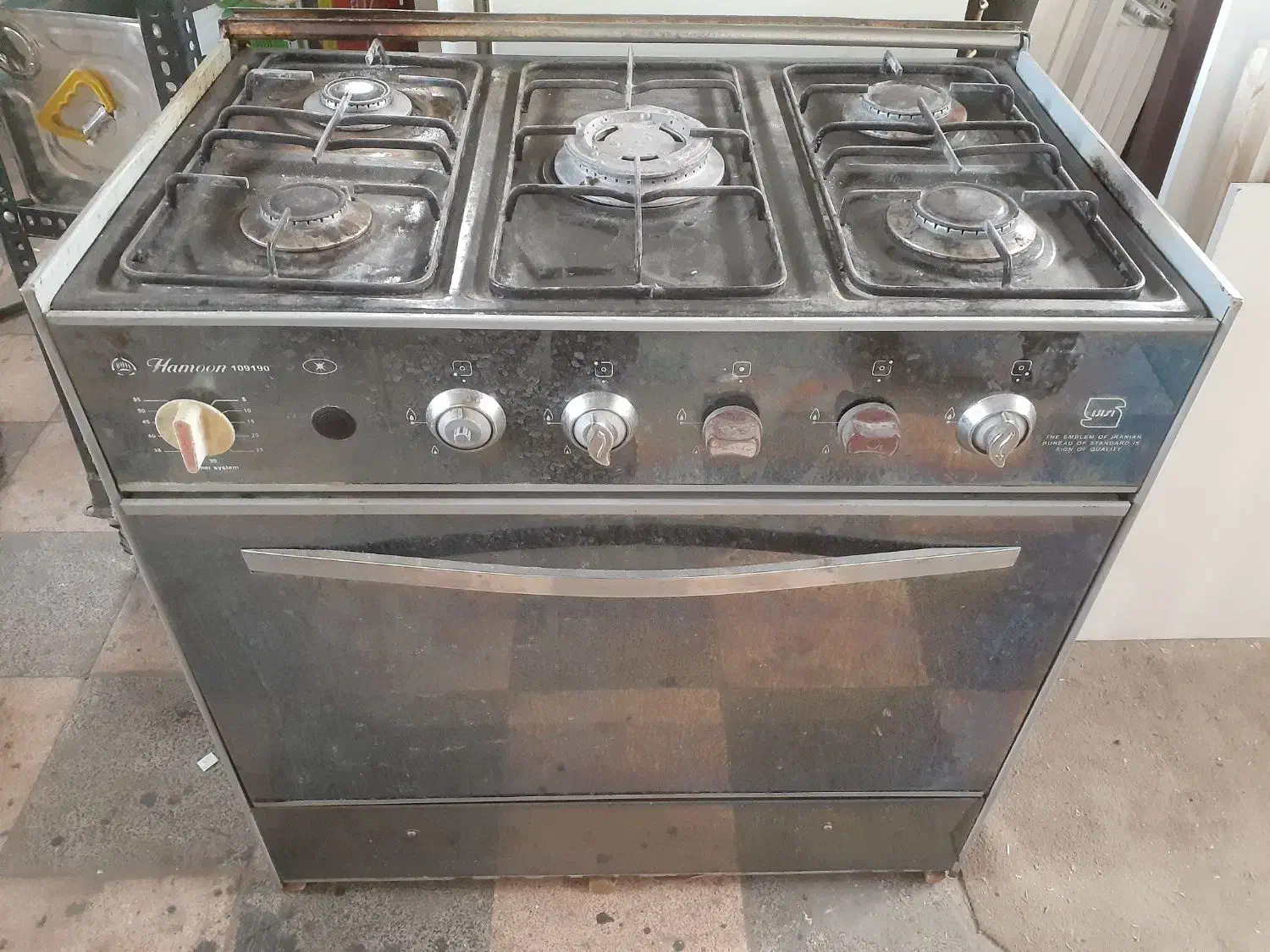 اجاق گاز ۵شعله کابین دار|اجاق گاز و لوازم برقی پختوپز|باسمنج, |دیوار