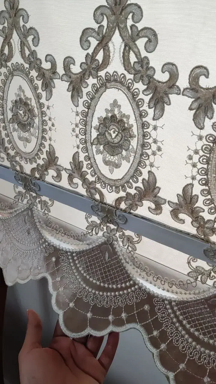 پرده دو مکانیزم خامه دوزی|پرده، رانر، رومیزی|تهران, ابوذر|دیوار