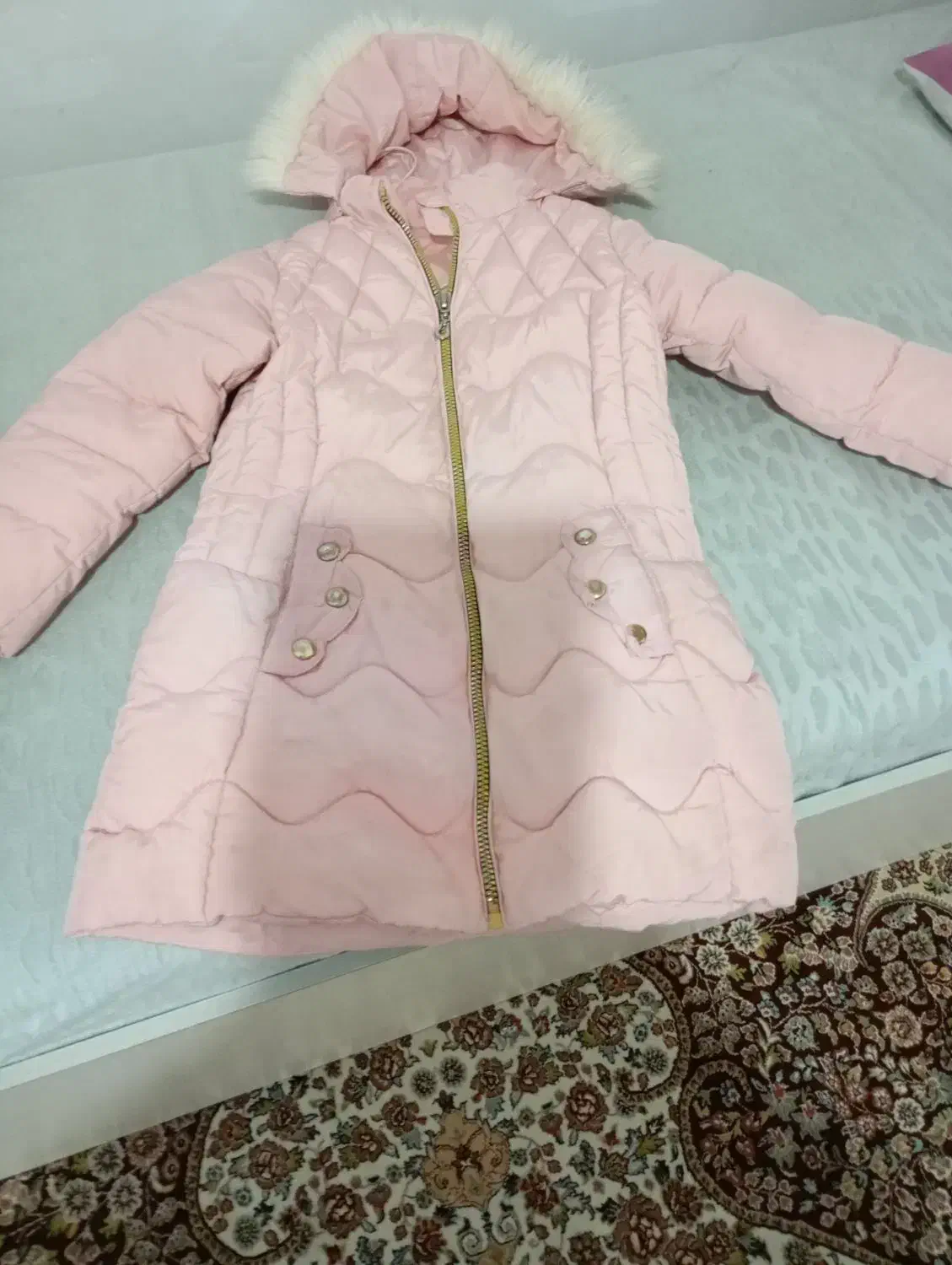 کاپشن وتور دخترانه درحد نو|کفش و لباس بچه|دورود, |دیوار