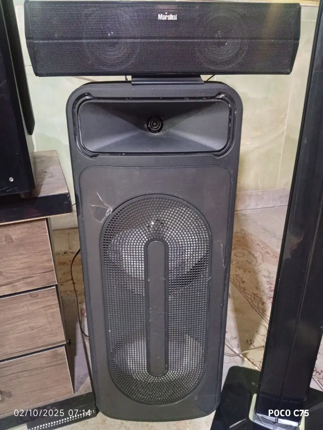 سینمای خانگی مارشال فول امکانات، در حد نو|سیستم صوتی خانگی|چهارباغ, |دیوار