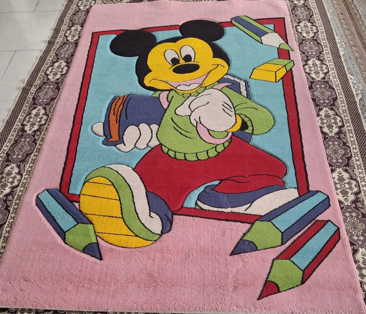 فرش اتاق کودک سالم و در حد نو 4 متری|اسباب و اثاث بچه|پردیس, فاز ۸|دیوار