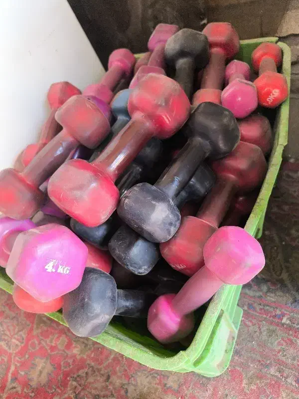 دمبل بدنسازی از یک کیلو تا چهار کیلو|تجهیزات ورزشی|نسیمشهر, |دیوار