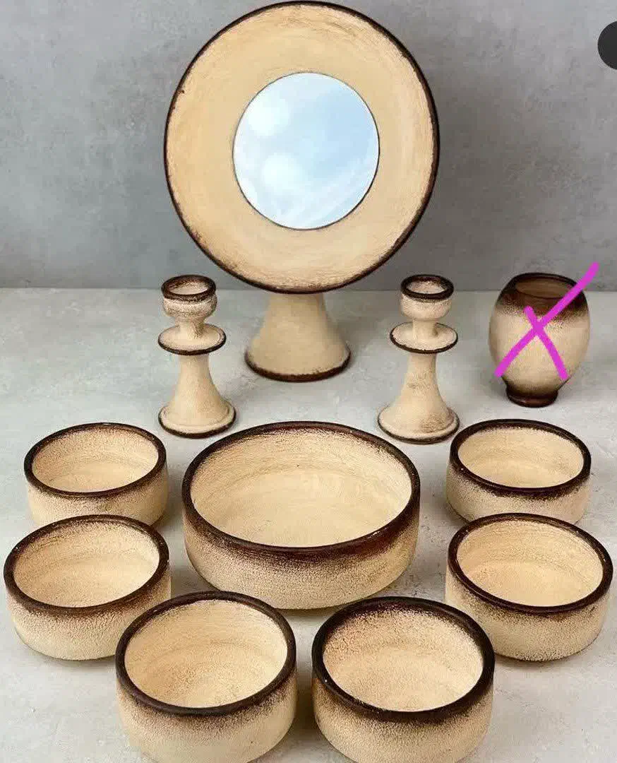 ظروف هفت سین|صنایع دستی و سایر لوازم تزئینی|شاهین‌شهر, فردوسی|دیوار