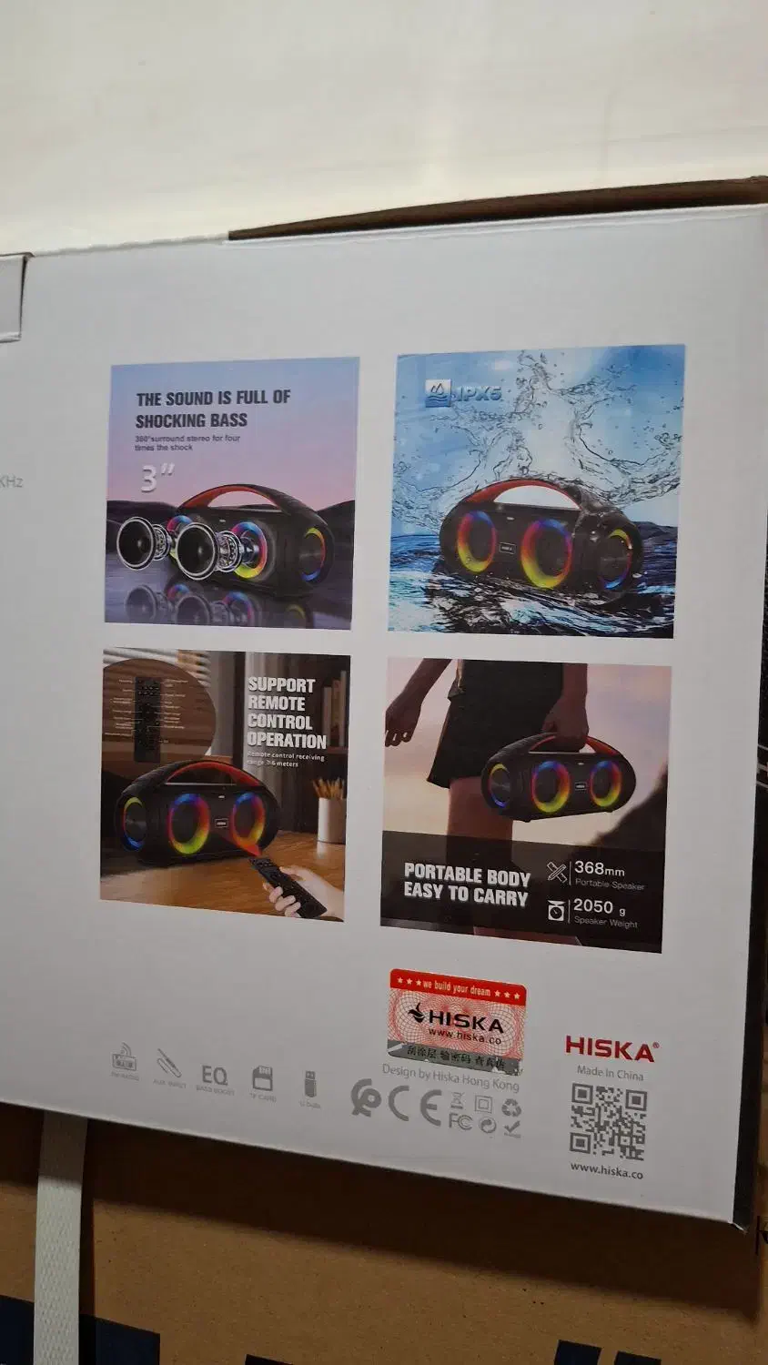 اسپیکر بلوتوث هیسکا مدل b114 (لیکک)|سیستم صوتی خانگی|بهبهان, |دیوار