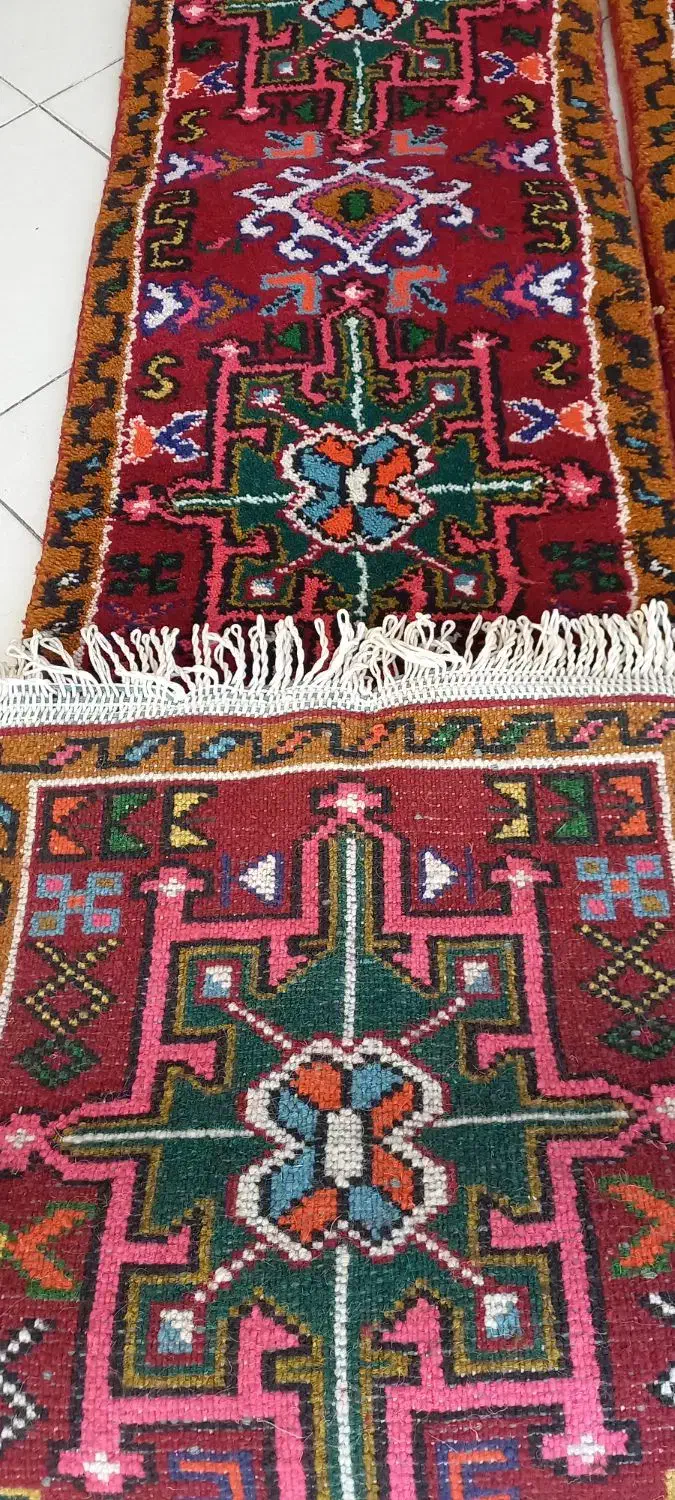 جفت کناره دستبافت قرجه (۵۰×۳)|فرش|تبریز, |دیوار