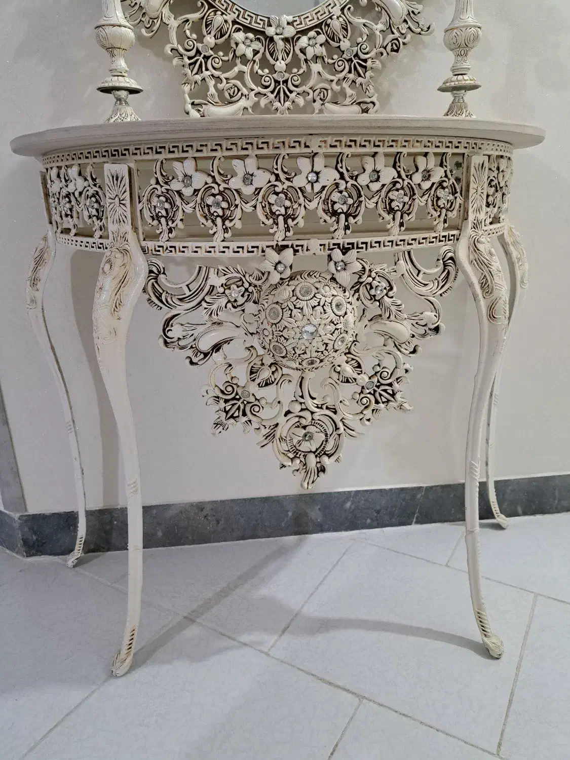 آینه شمعدان کاملا سالم|آینه|کرج, شاهینویلا|دیوار