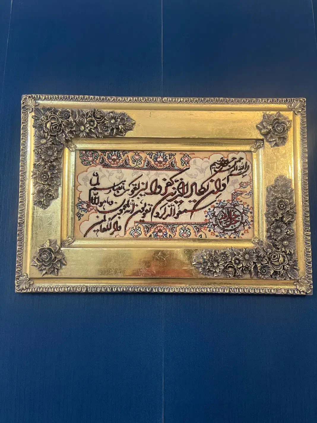 تابلو فرش دستباف پری آسمانی و ون یکاد|تابلو فرش|مشهد, هفت تیر (نه دره)|دیوار