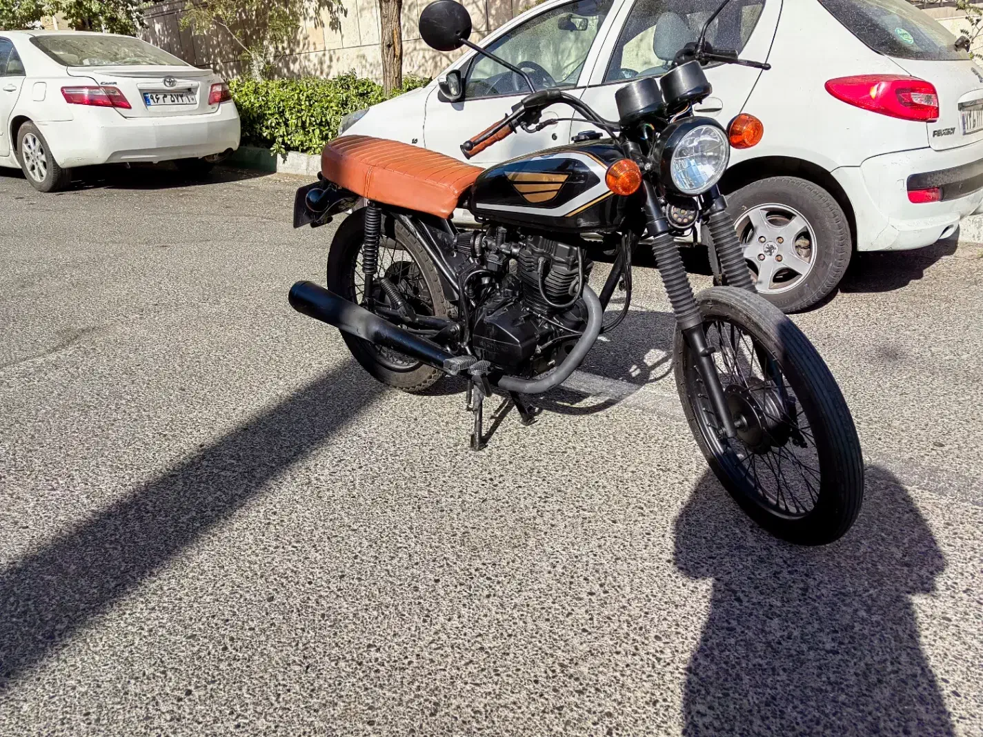 هوندا ۱۲۵ استارتی کاستوم|موتورسیکلت|تهران, پردیسان|دیوار