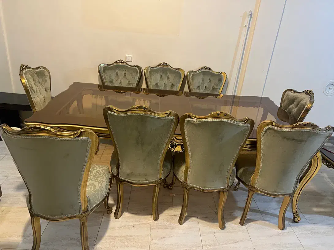 میز ناهار خوری ۸ نفره|میز و صندلی غذاخوری|تبریز, |دیوار