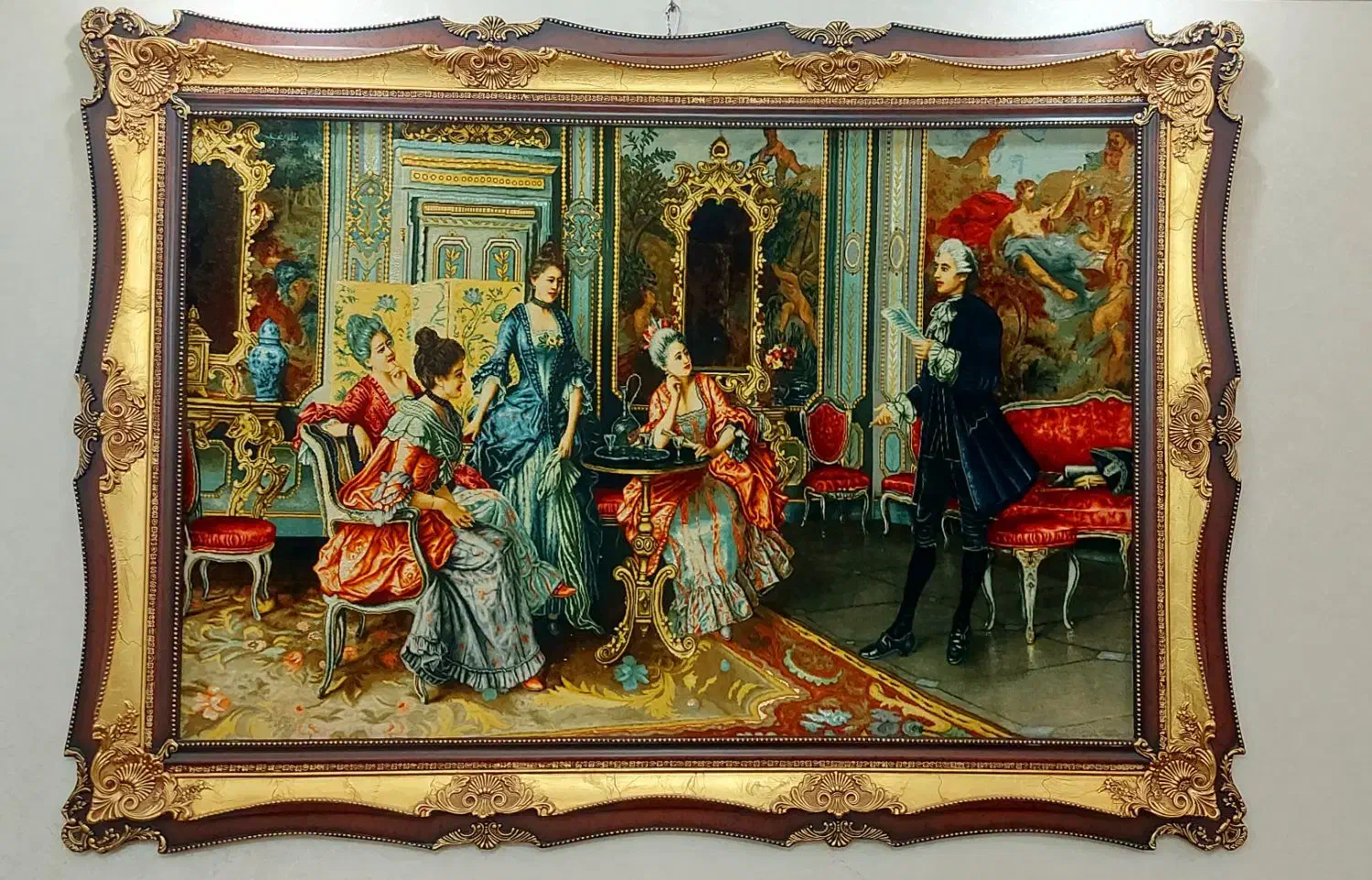 تابلو فرش دستبافت ابریشم|تابلو فرش|پیشوا, |دیوار