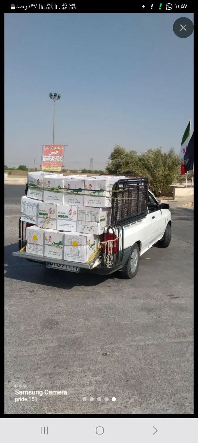 وانت بار باقیمت منصفانه(همراه باکارگر درصورت نیاز)|خدمات حمل و نقل|اهواز, بنکداری|دیوار