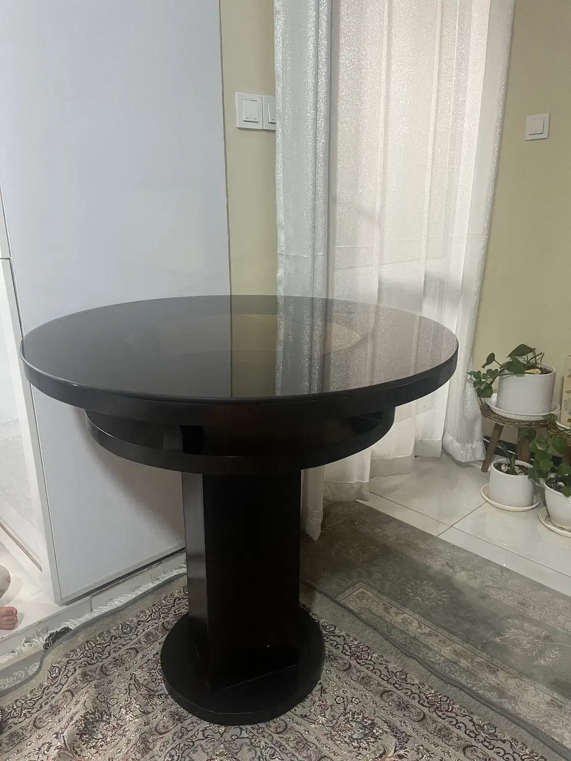 میز گردچوبی|میز و صندلی غذاخوری|تهران, طیب|دیوار