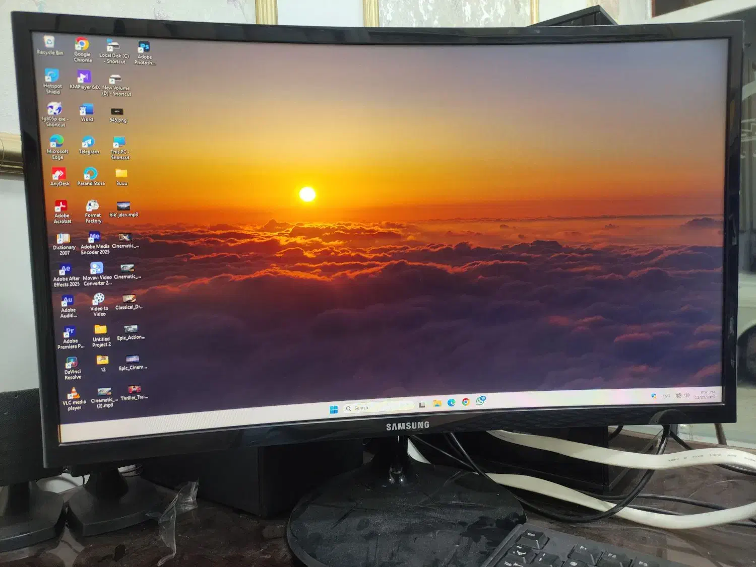 مانتور/IPS/اینچ خمیده|قطعات و لوازم جانبی رایانه|تهران, حکیمیه|دیوار