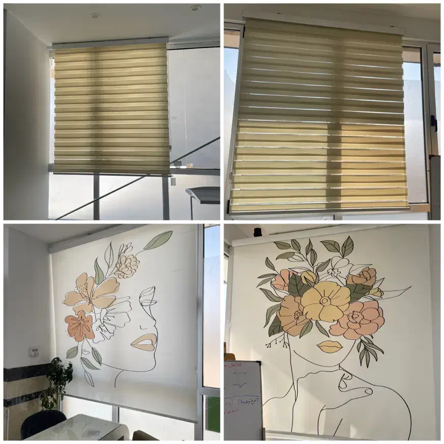 پرده زبرا|پرده، رانر، رومیزی|تهران, چیتگر شمالی|دیوار