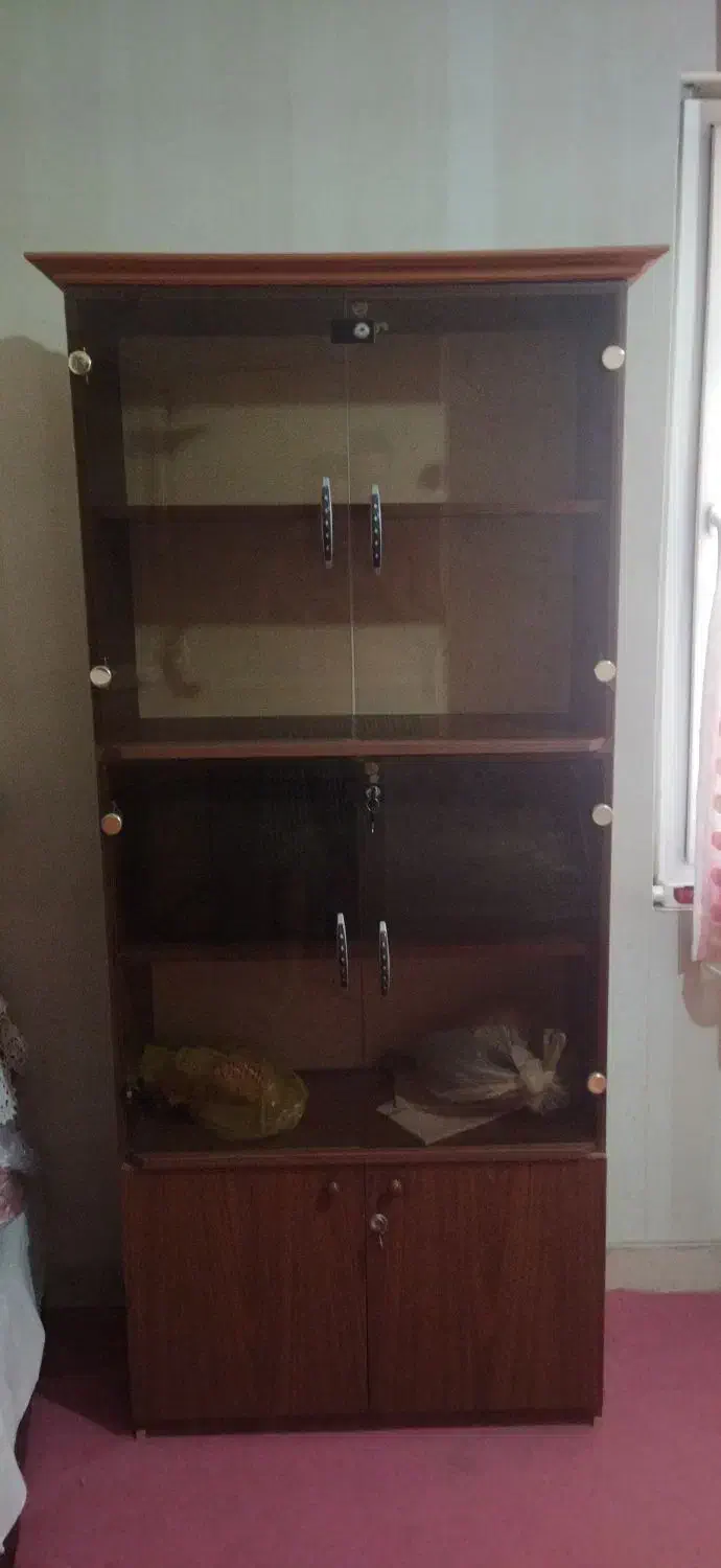 کتابخانه کاملا سالم|کتابخانه، شلف، قفسه‌های دیواری|کرج, دهقان ویلا|دیوار