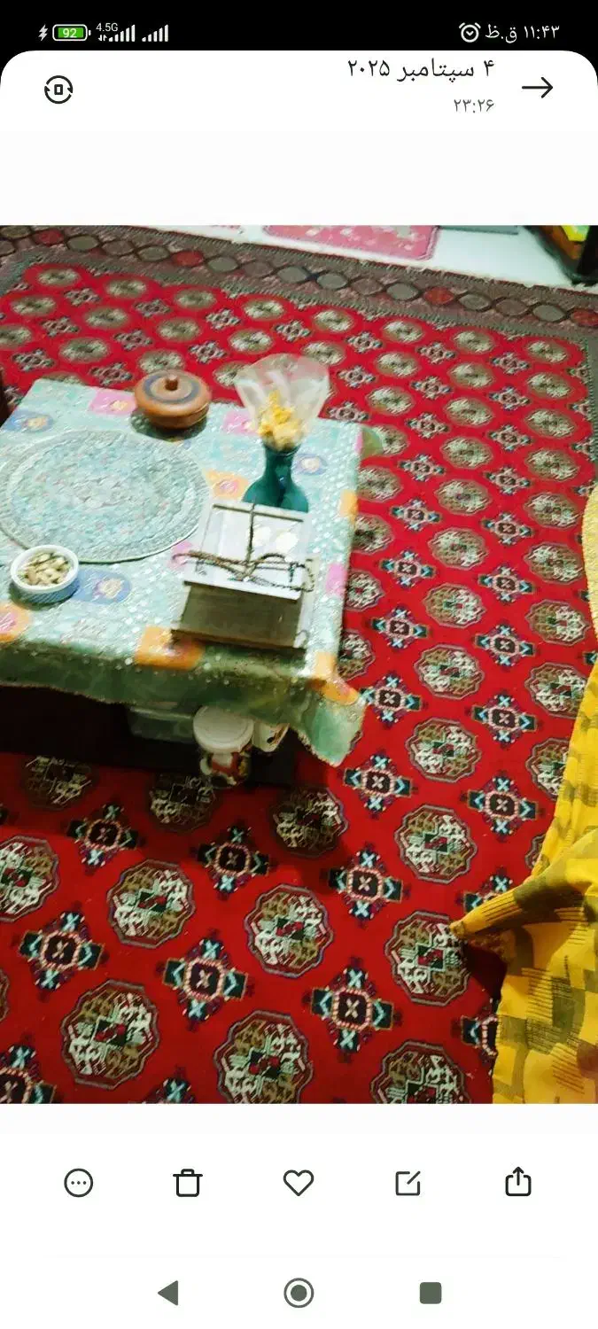 دو تخته فرش ۱۲ متری نو‌ با دو عدد مبل تک نفره ۴۵۰۰|فرش|چابهار, |دیوار