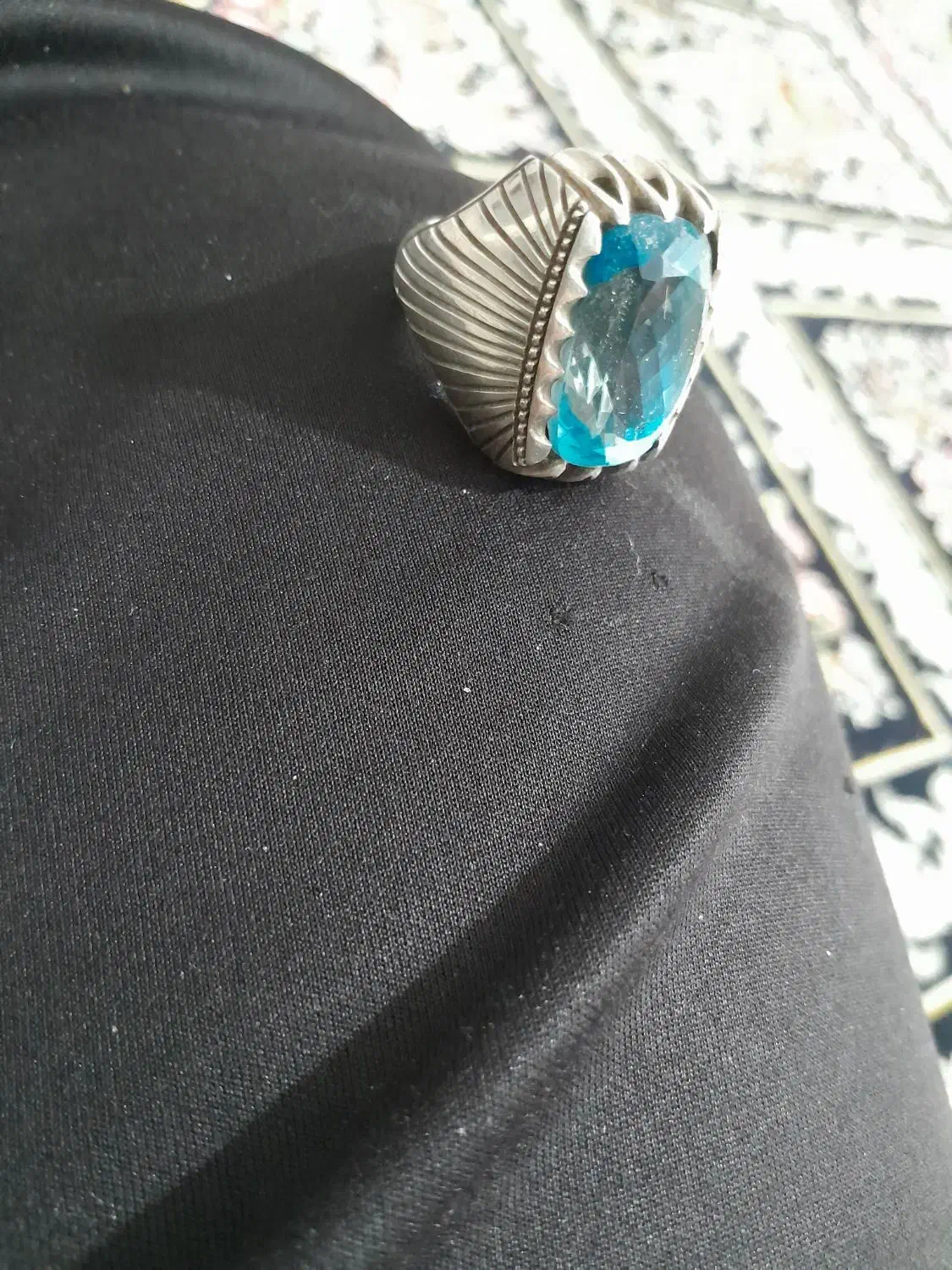 انگشتر توپاز دستساز|جواهرات|اهواز, نادری|دیوار