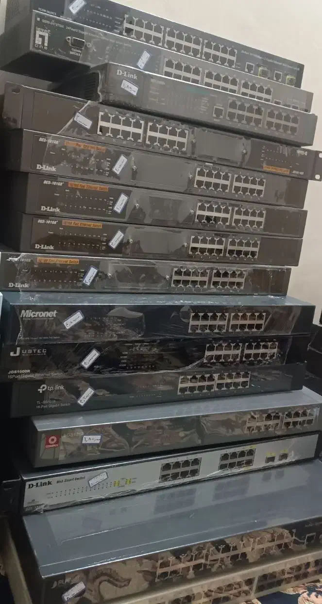 سوییچ شبکه، پچ پنل ، kvm ،گیتوی ، سانترال|مودم و تجهیزات شبکه|اهواز, حصیرآباد|دیوار