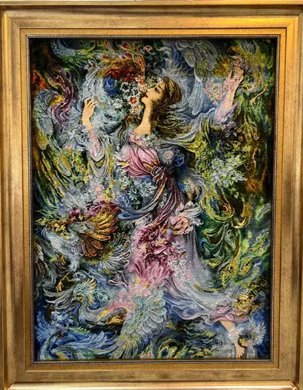 تابلو فرش دستباف مینیاتور (بوی بهار)|تابلو فرش|تهران, افسریه جنوبی|دیوار