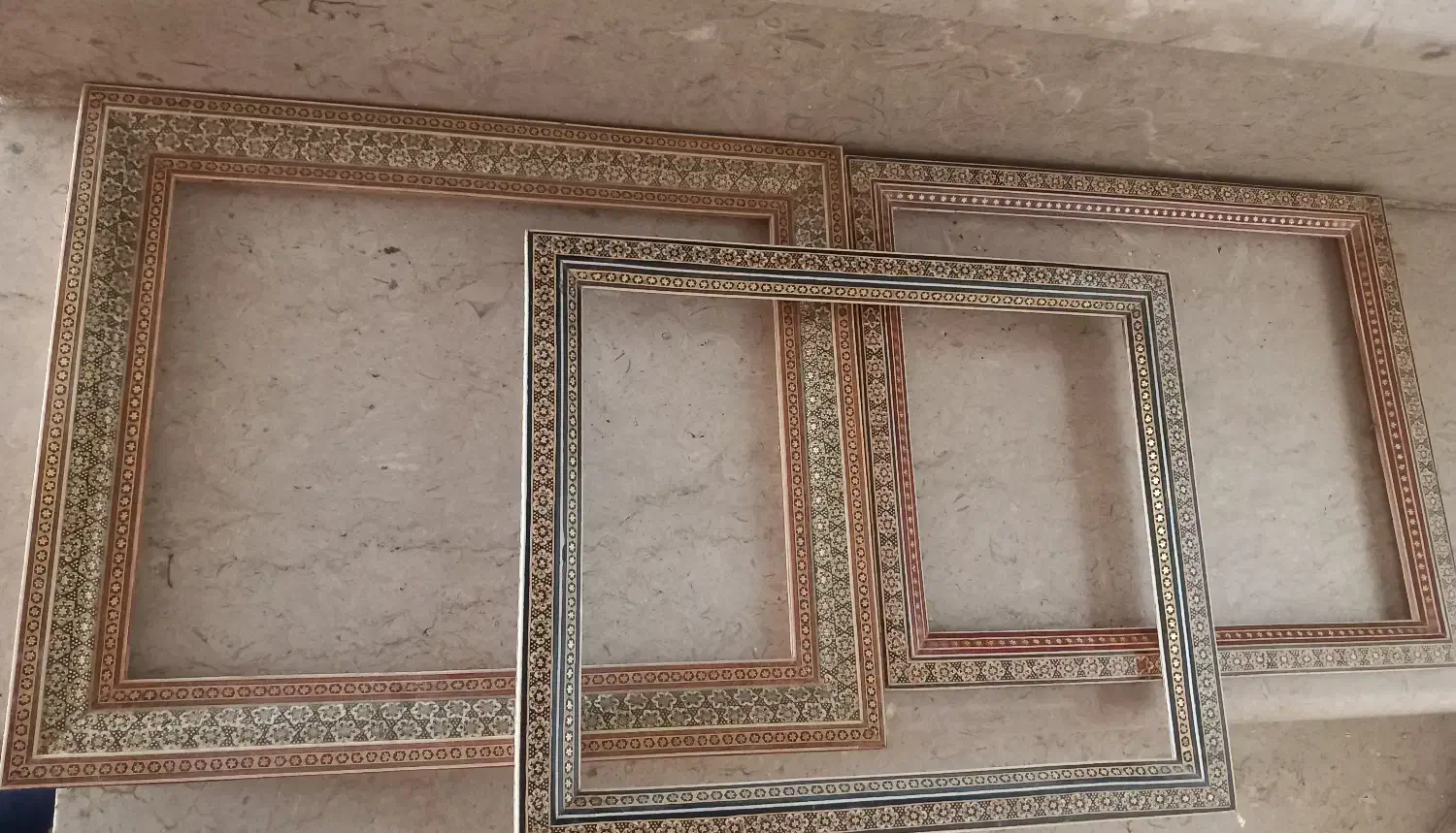 سه عدد قاب خاتم سایز ۳۰*۲۳|صنایع دستی و سایر لوازم تزئینی|شیراز, شهرک ایثار|دیوار