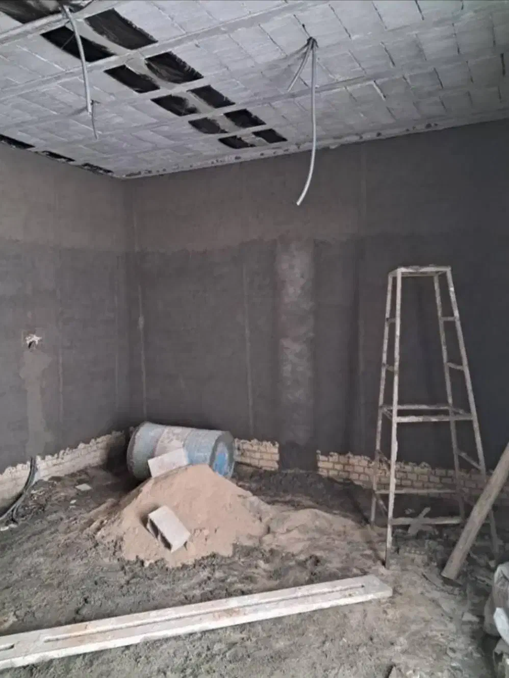 پلاستر با دستگاه پمپ|خدمات پیشه و مهارت|شوش, |دیوار