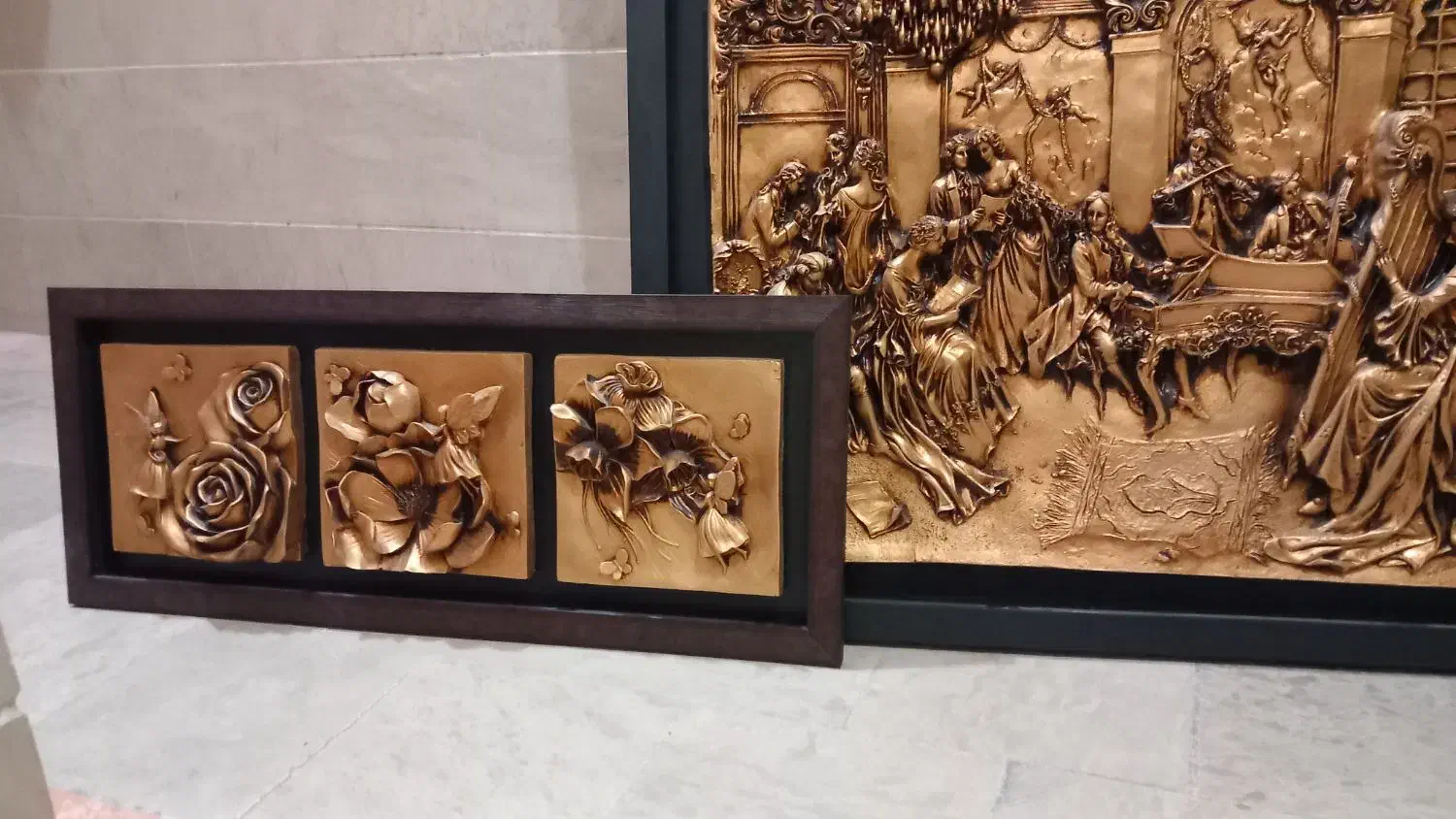 تابلوهای پلی استر و ویترین بوفه|تابلو، نقاشی، عکس|تهران, گلستان (شهرک راه آهن)|دیوار