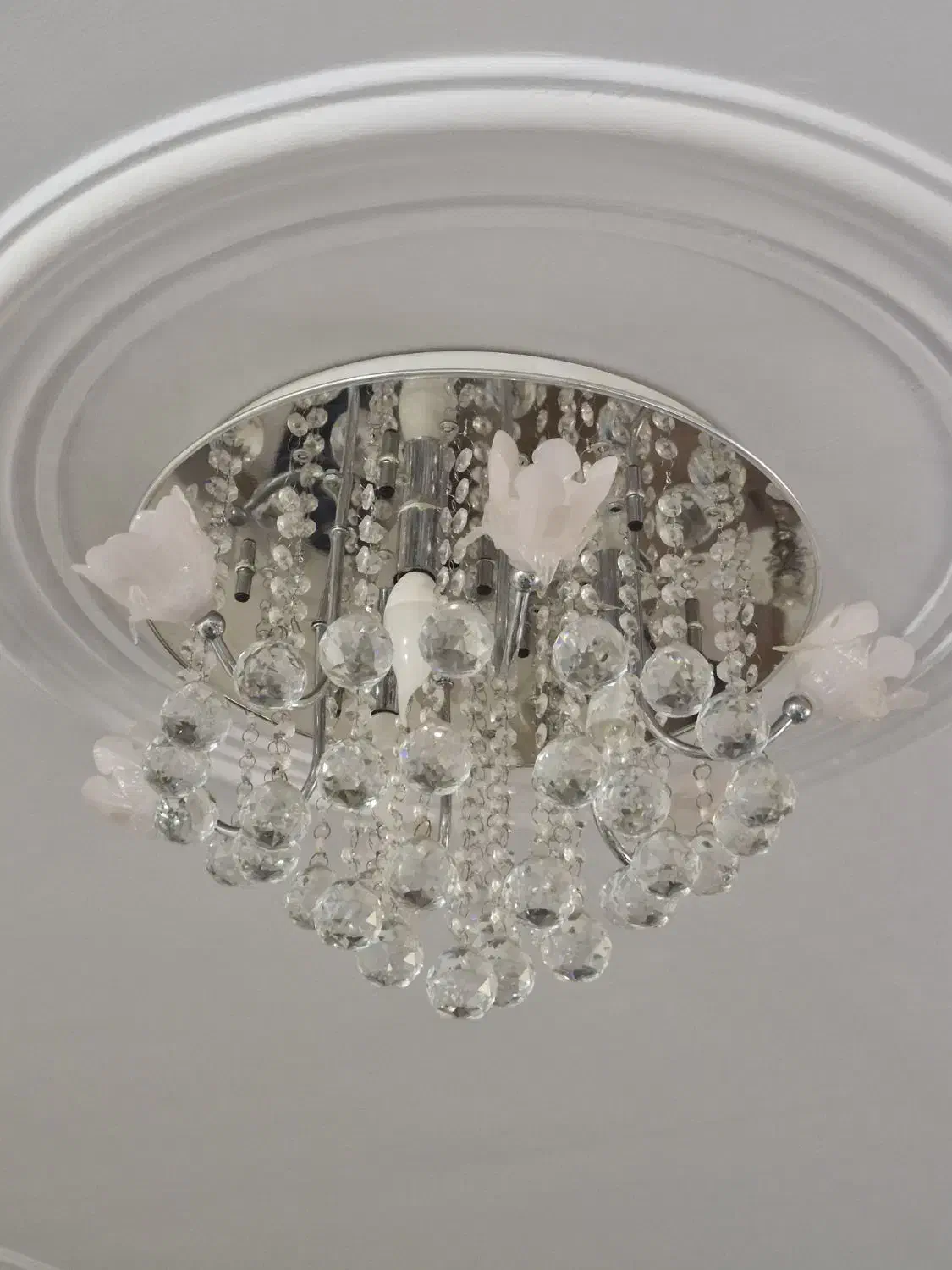 لوستر نقره ای سقفی|لوستر و چراغ آویز|تهران, درکه|دیوار