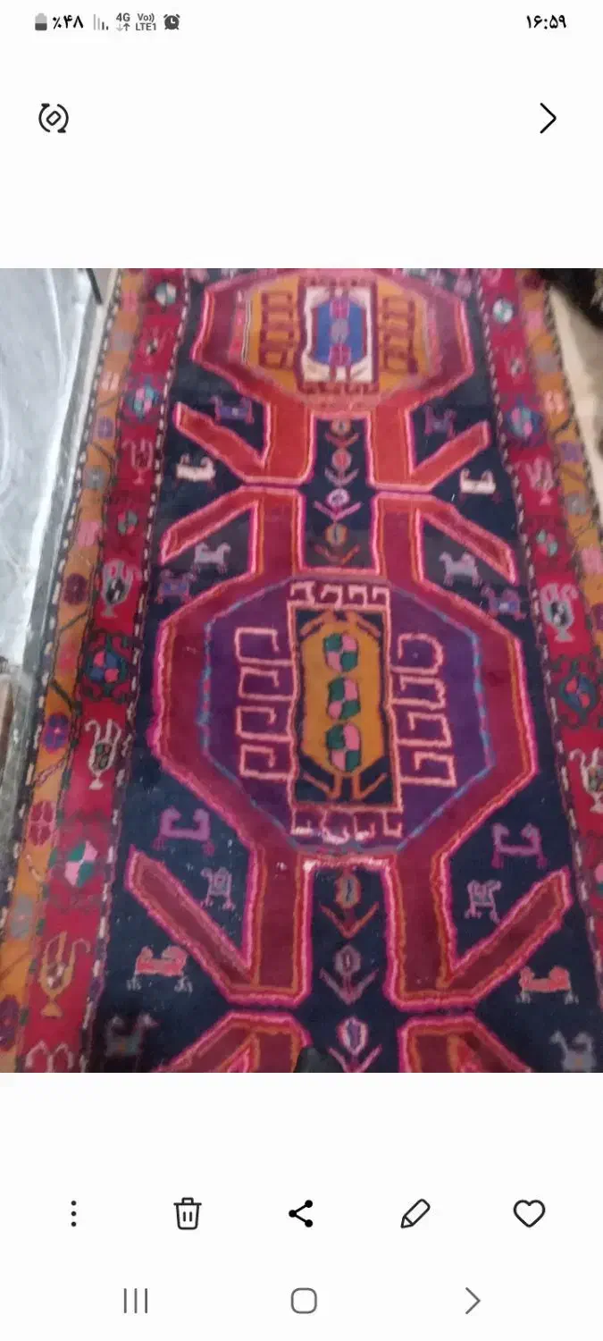 فرش دست بافت ۳ متردر ۱ و۲۰ س|فرش|سهند, |دیوار