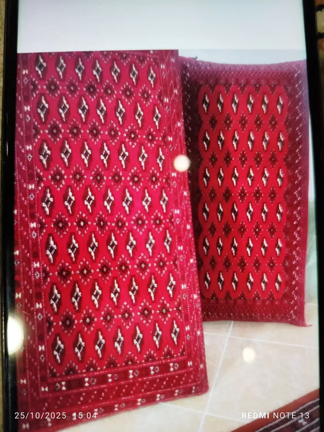 پشتی قارچین دستبافت|پشتی|گنبد کاووس, |دیوار