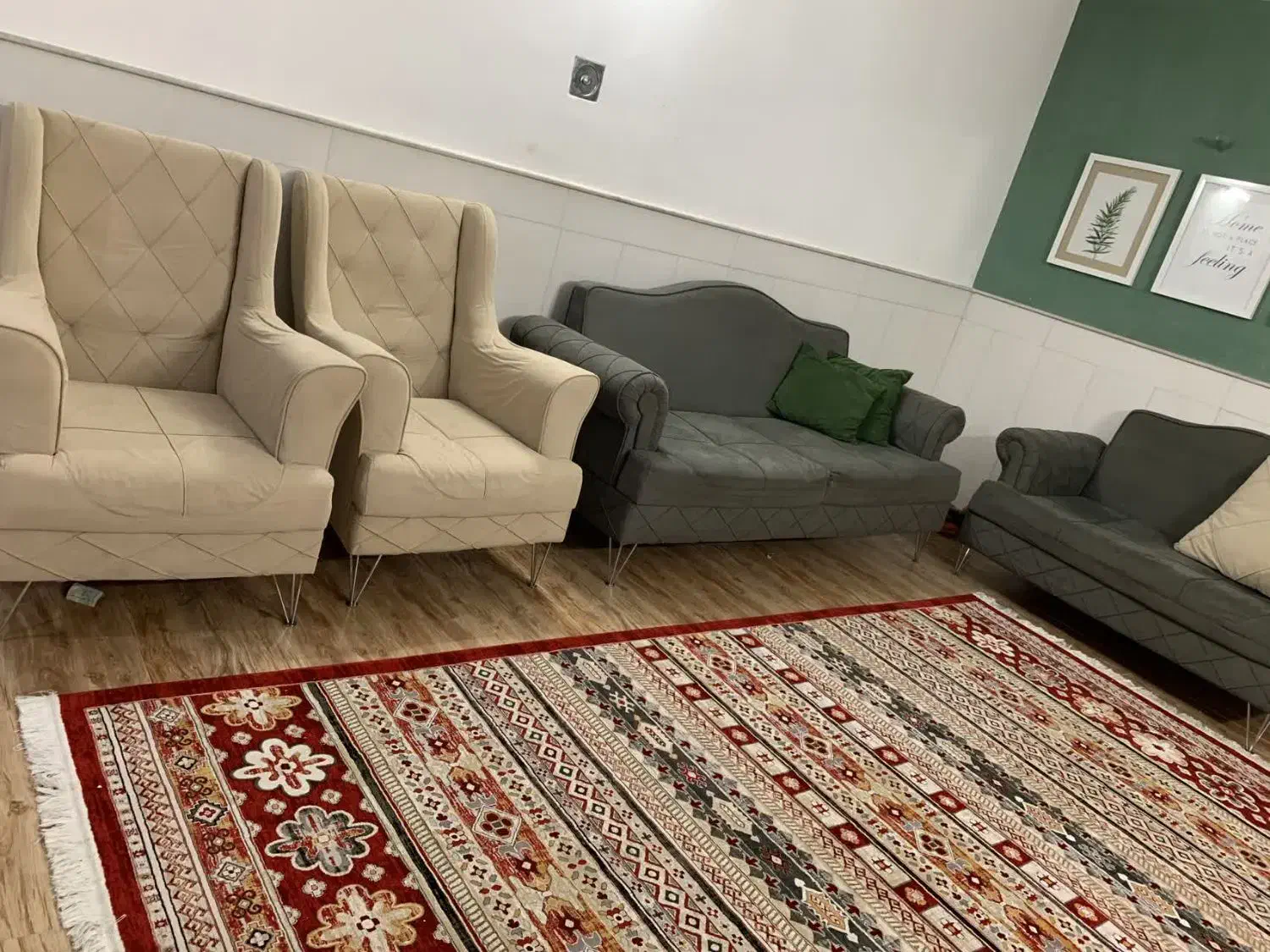 مبل 7 نفره راحتی پایه استیل|مبلمان خانگی و میز عسلی|قم, باغ شازده|دیوار