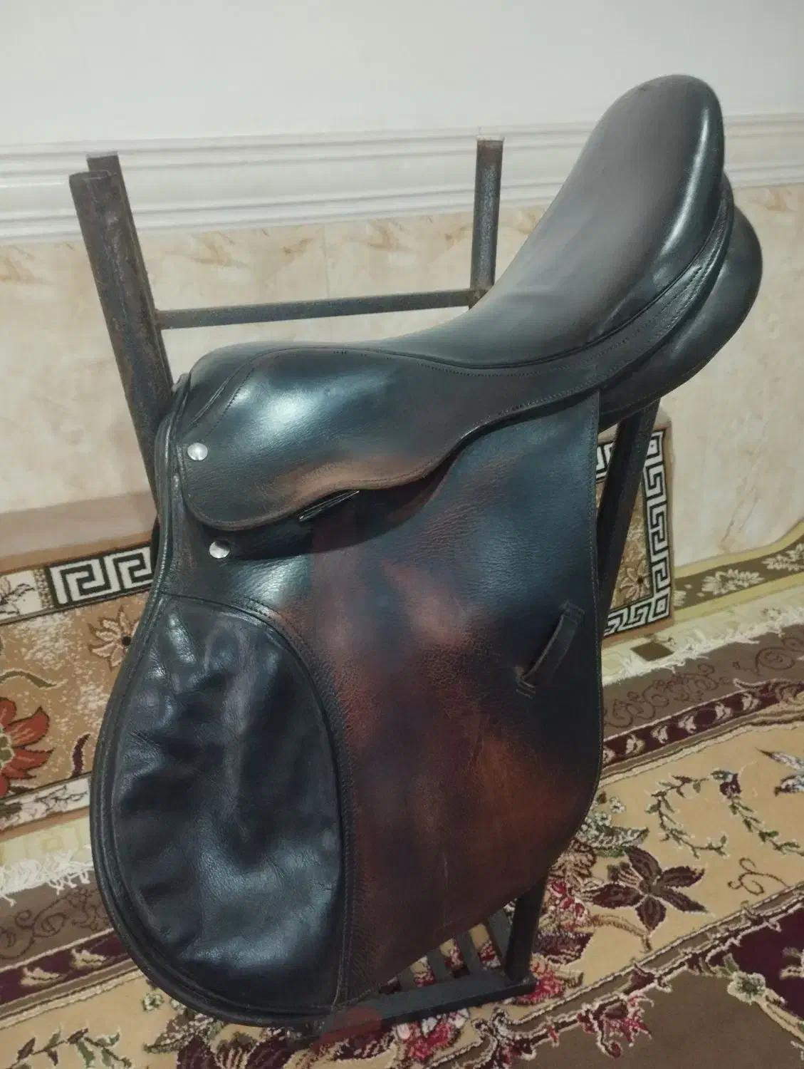 زین اسب پرشی چرم و بند رکاب|اسب و تجهیزات اسبسواری|بوئین زهرا, |دیوار