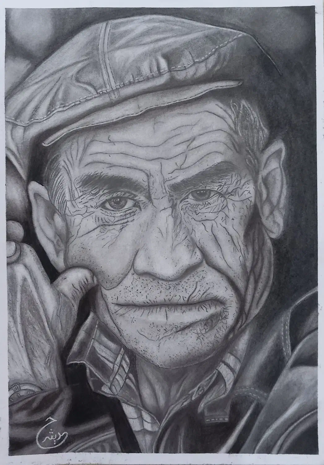 طراحی چهره، هدیه ای زیبا مناسب روز مادر وروز پدر|تابلو، نقاشی، عکس|قروه, |دیوار