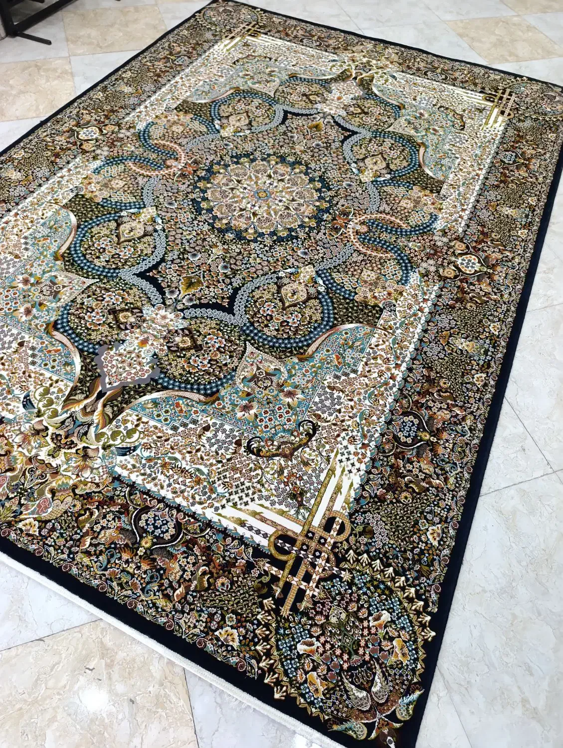 ۲تخته ۹متری سرمه ای ۷۰۰شانه زیبا|فرش|نظرآباد, رسالت|دیوار