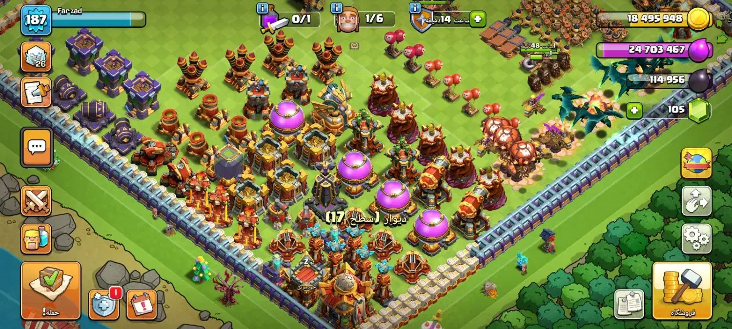 فروش اکانت کلش|کنسول، بازی ویدئویی و آنلاین|فولادشهر, مسکن مهر فولادشهر|دیوار